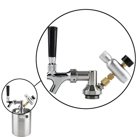 Stainless Steel Beer Kegs Tabletop Brewer Easy-to-operate Beater Suitable for Family Gatherings, Bars and Outdoor Travel