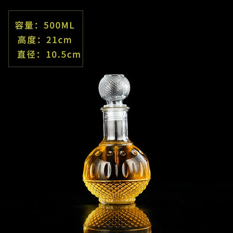 1000ml Glass Wine Bottle Creative Ball Wine Decanter Drinkware