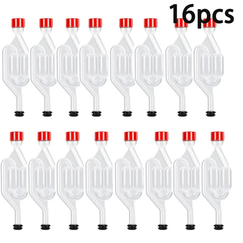 S-Shape Airlocks ,Homebrew Bubble Airlock Carboys Stopper Fermenter Seal Valve with Food Grade Grommets Wine Making Equipment