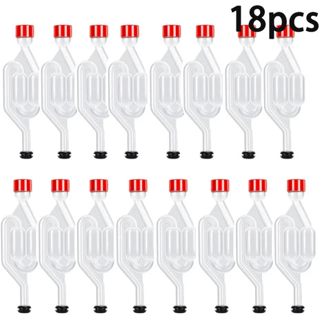 S-Shape Airlocks ,Homebrew Bubble Airlock Carboys Stopper Fermenter Seal Valve with Food Grade Grommets Wine Making Equipment