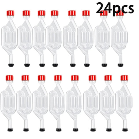 S-Shape Airlocks ,Homebrew Bubble Airlock Carboys Stopper Fermenter Seal Valve with Food Grade Grommets Wine Making Equipment
