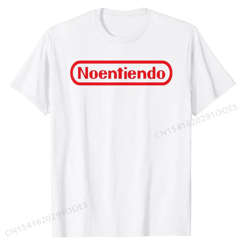 No Entiendo Shirt, Funny Gamer's Shirt For Spanish Speakers T Shirts Casual On Sale Cotton Tops Shirts Camisa for Men