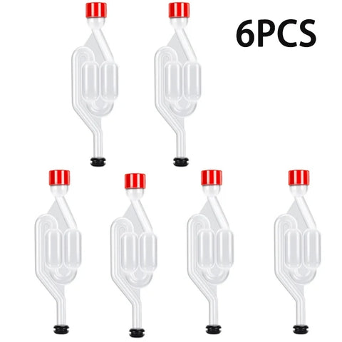 S-Shape Airlocks ,Homebrew Bubble Airlock Carboys Stopper Fermenter Seal Valve with Food Grade Grommets Wine Making Equipment