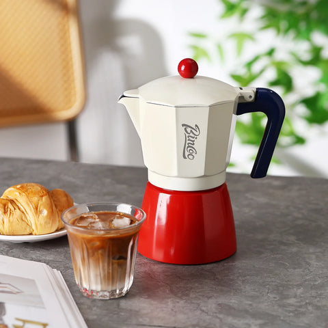 BINCOO 150ml/300ml Moka Pot，Coffee Pots，Mocha Pots，Stovetop Espresso Maker，Italian Coffee Maker，Stovetop Espresso Coffee Maker