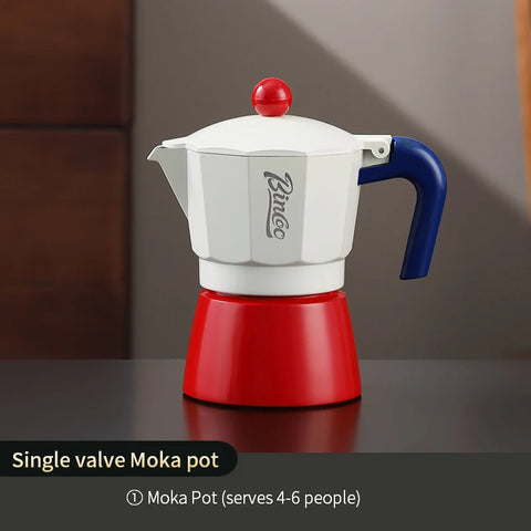 BINCOO 150ml/300ml Moka Pot，Coffee Pots，Mocha Pots，Stovetop Espresso Maker，Italian Coffee Maker，Stovetop Espresso Coffee Maker